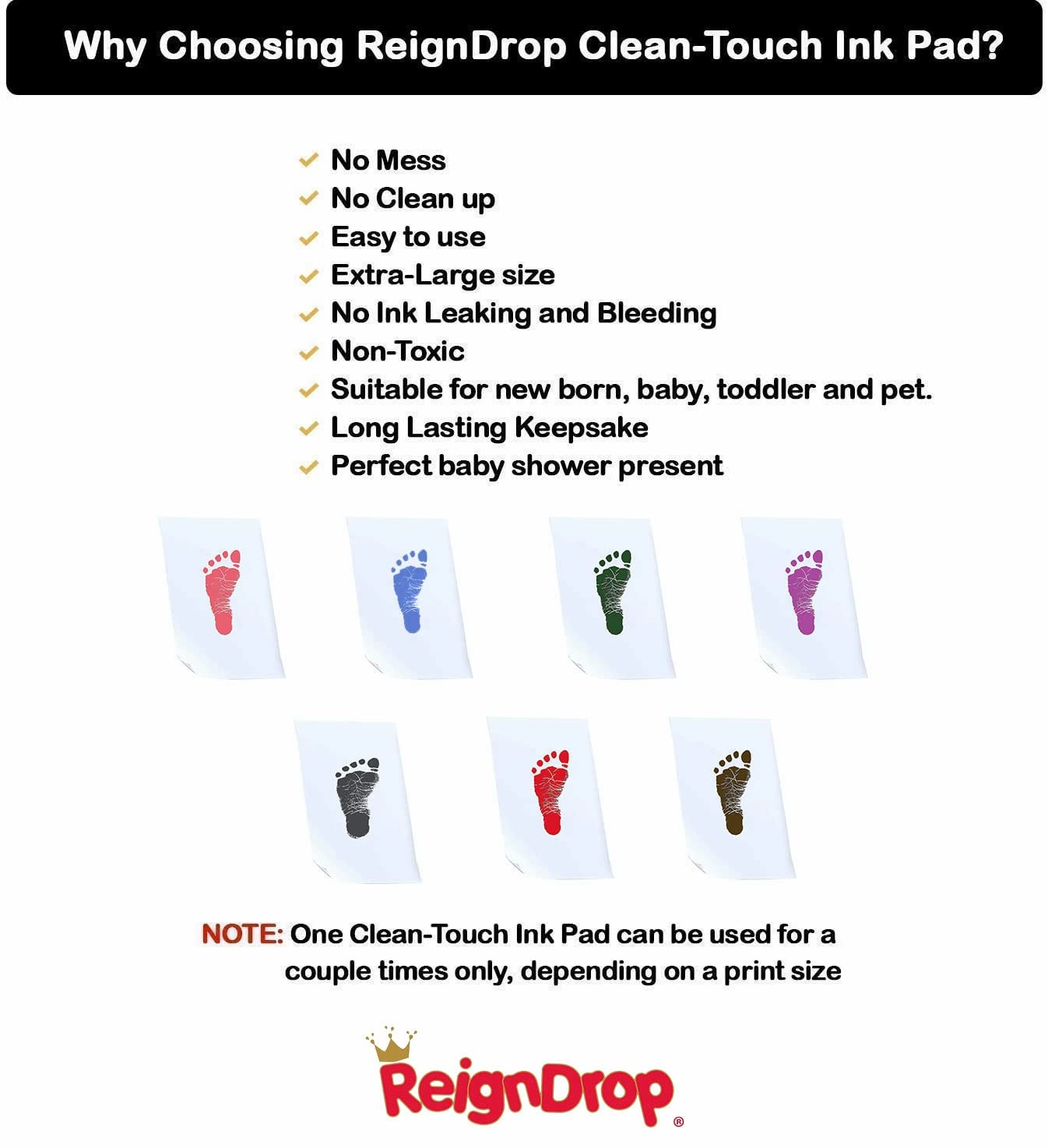 ReignDrop premium cardstock sheets included for easy framing and gifting.