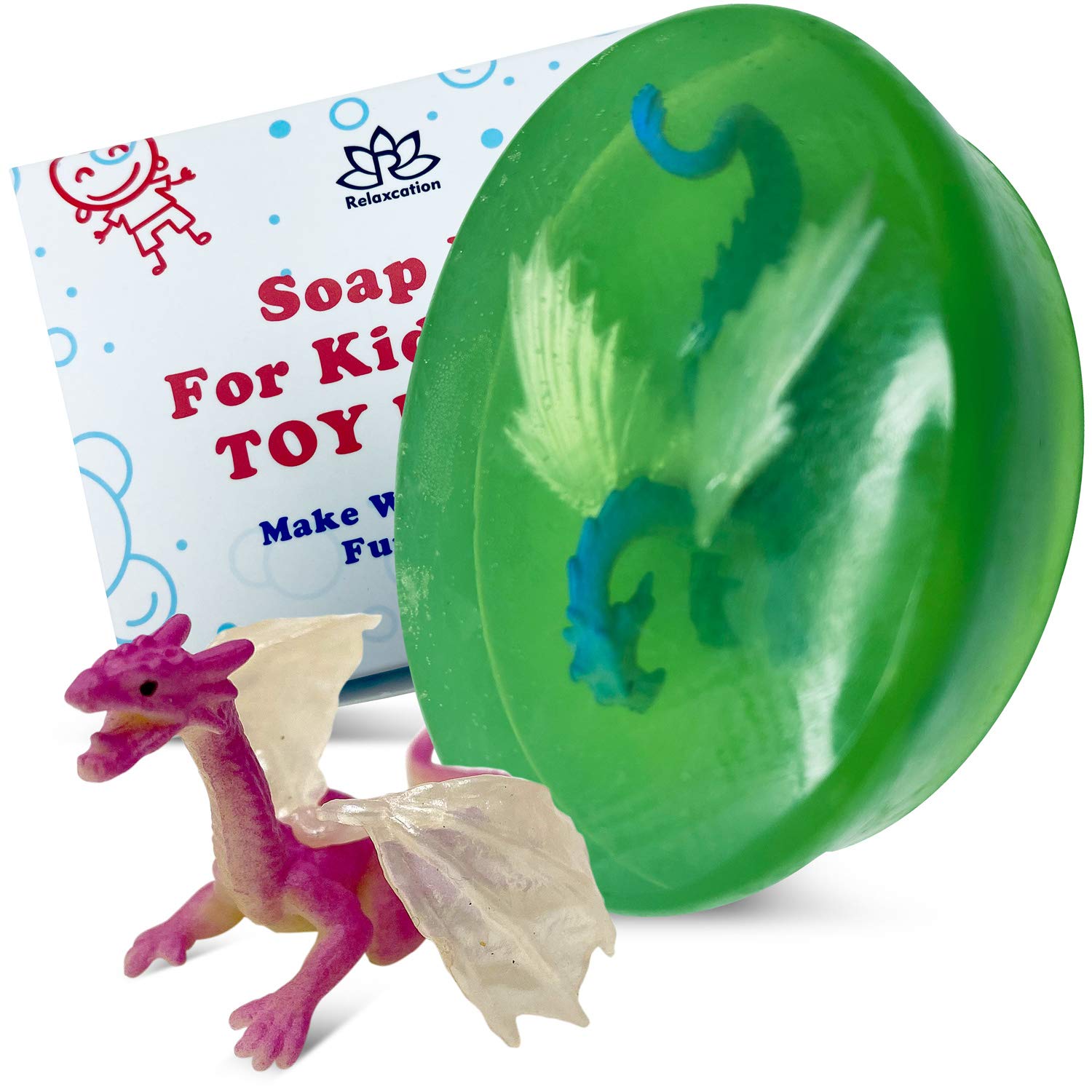 Relaxcation 1 kids soap dragon surprise inside boosts bath time fun