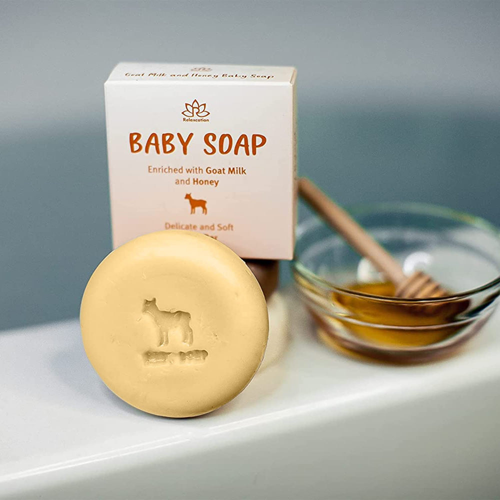 Relaxcation organic baby soap bar soft-skin use for face and body