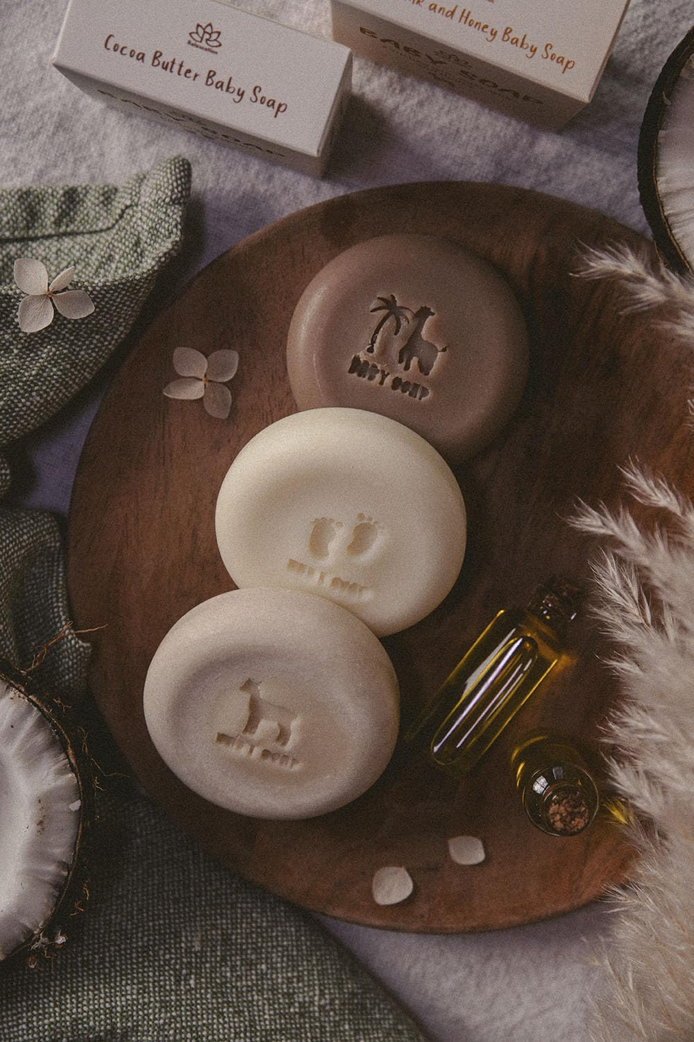 Relaxcation organic goat milk honey soap highlighting natural, fragrance-free care