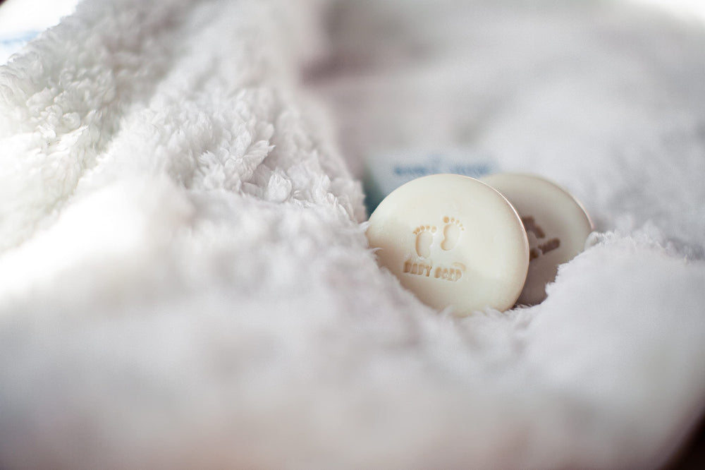 Relaxcation Organic Unscented Baby Soap Bar cold process detail signals quality and longevity.
