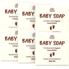 Relaxcation Organic Unscented Baby Soap Bar lather closeup demonstrates mild, skin-friendly foam.