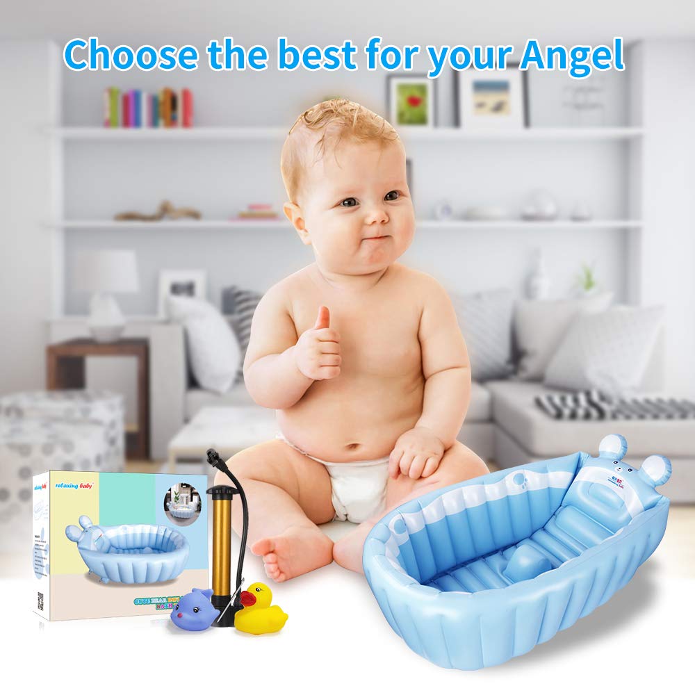 Relaxing Baby gift box packaging makes a ready-to-gift newborn tub