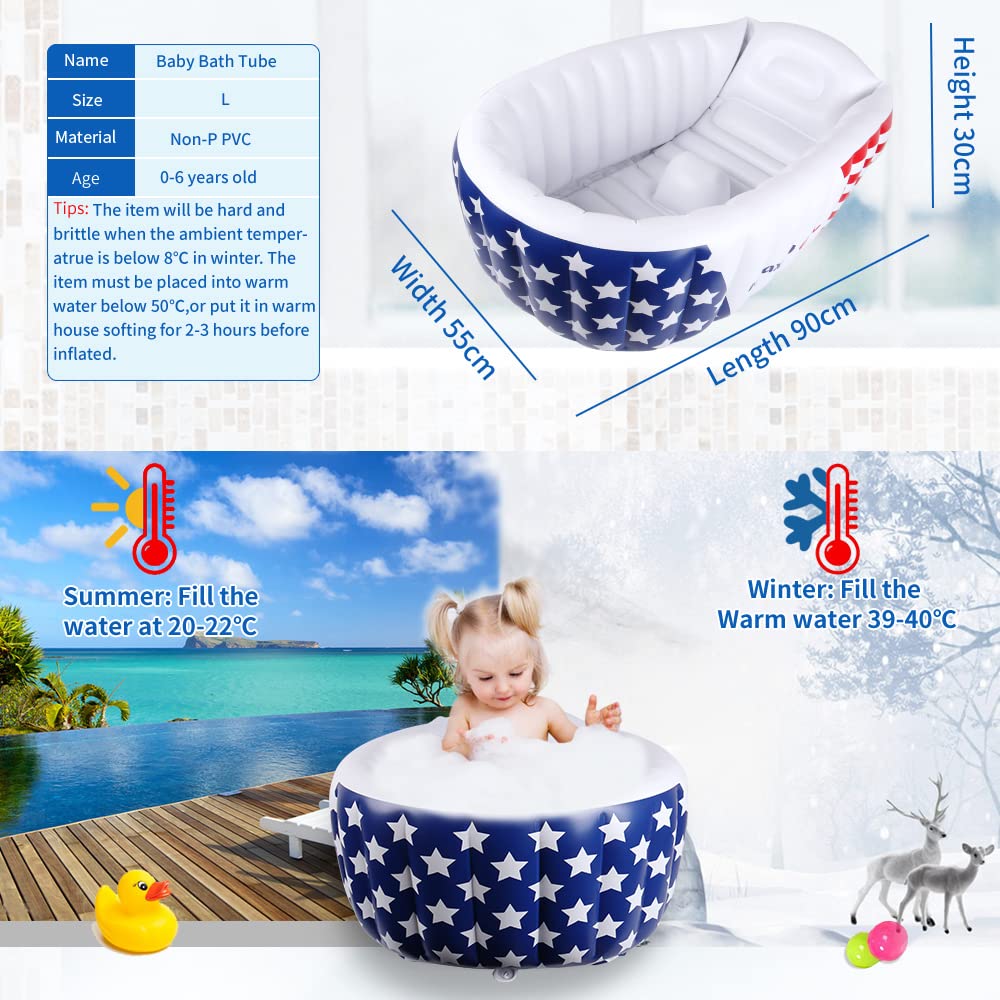 Relaxing Baby bathtub center air chamber supports infants to toddlers for balanced baths