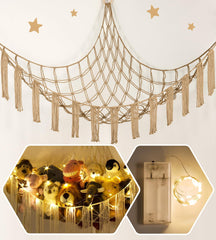 RelaxScene stuffed animal hammock corner storage mounted for space-saving plush organization.
