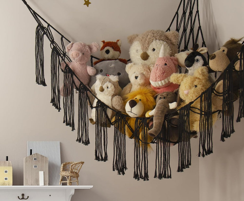 RelaxScene toy hammock wall mount showcases easy installation and durable cotton construction