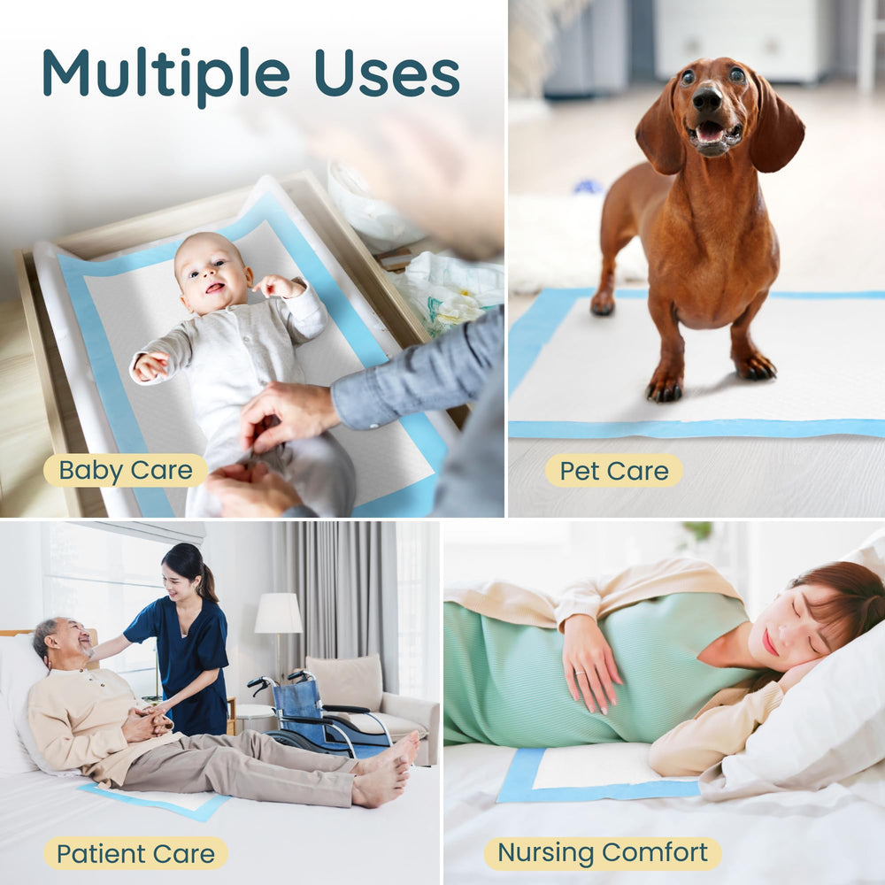 Reli baby-care quick-dry pads reduce wait time between changes.