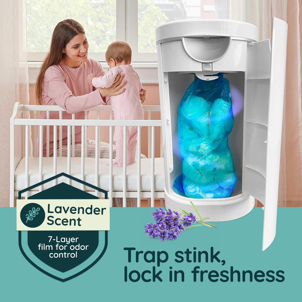 Reli refill holds up to 840 diapers for fewer replacements.