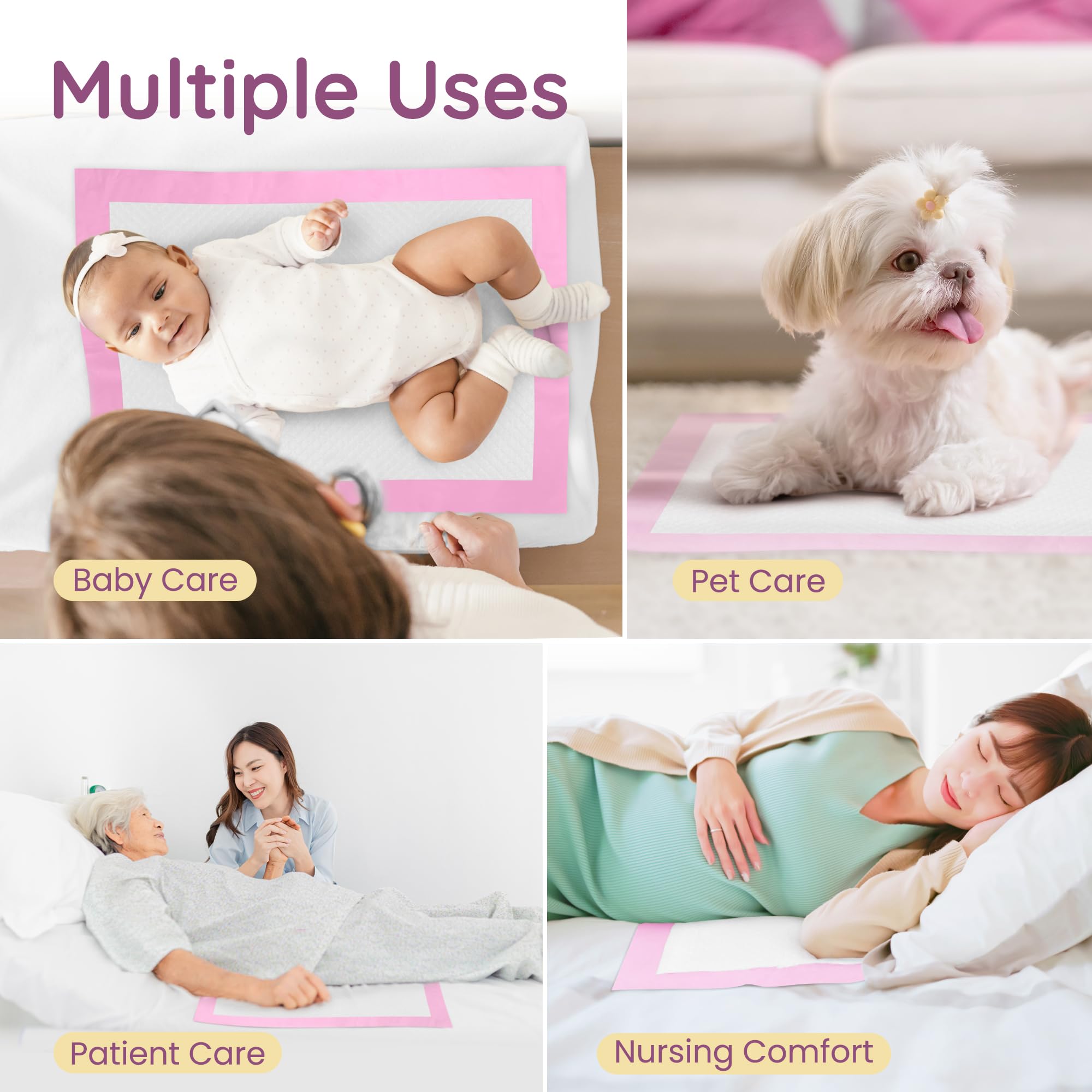 Reli waterproof layer image highlights surface protection during messy diaper sessions.