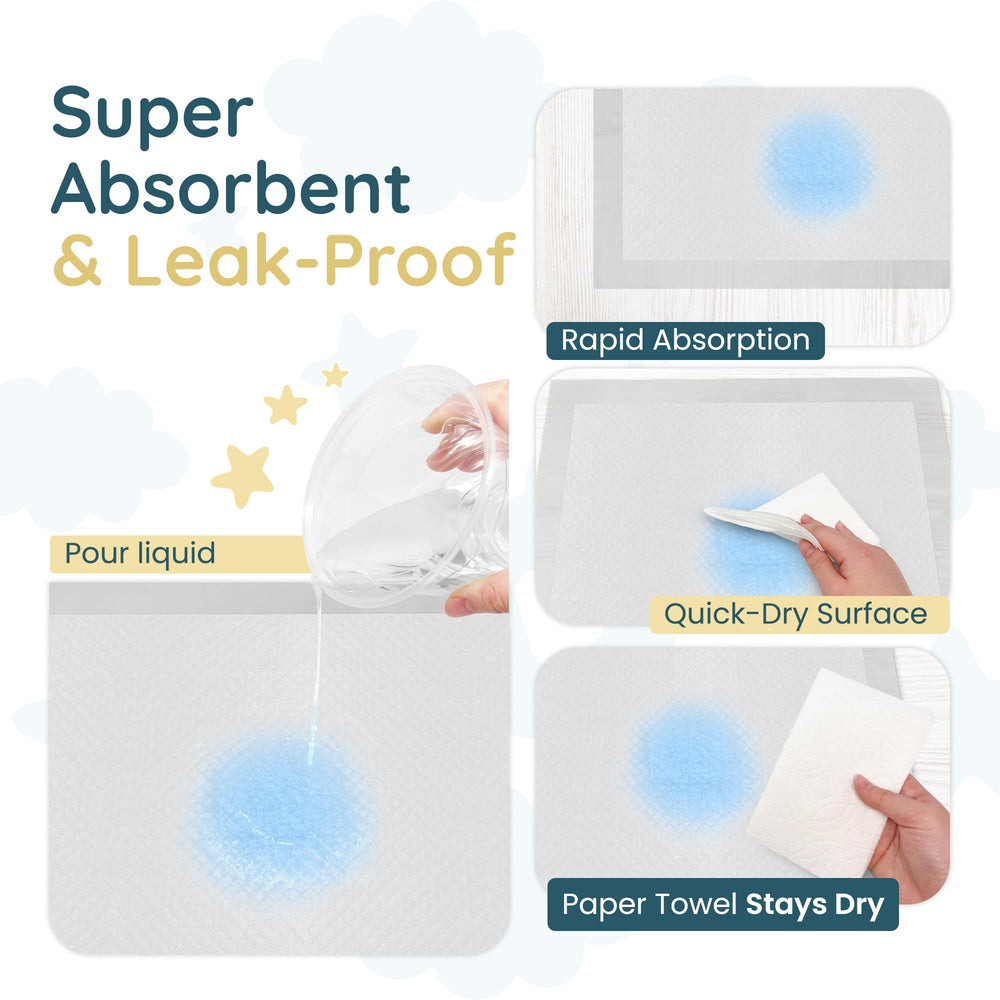 Reli disposable pads ideal for on-the-go changes and quick cleanups