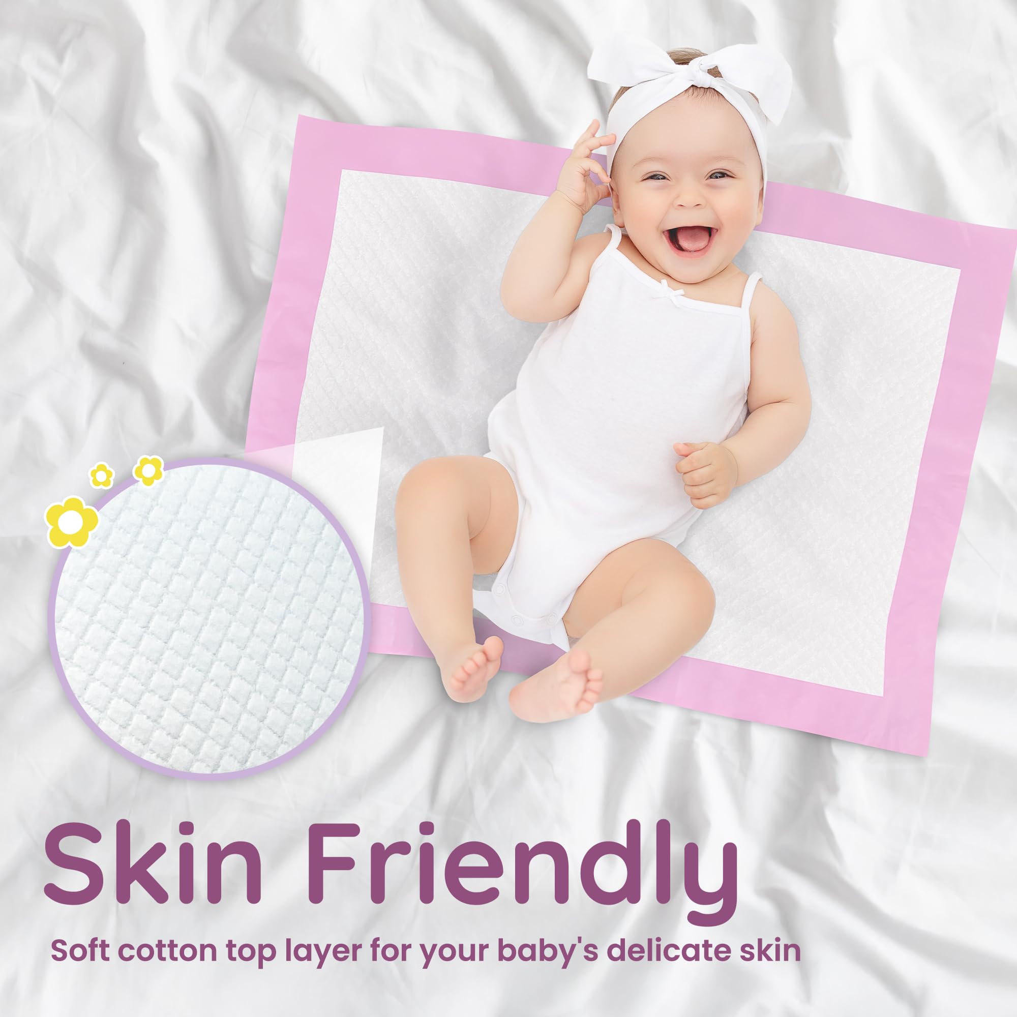 Reli disposable pads five-layer design illustrating enhanced absorbency