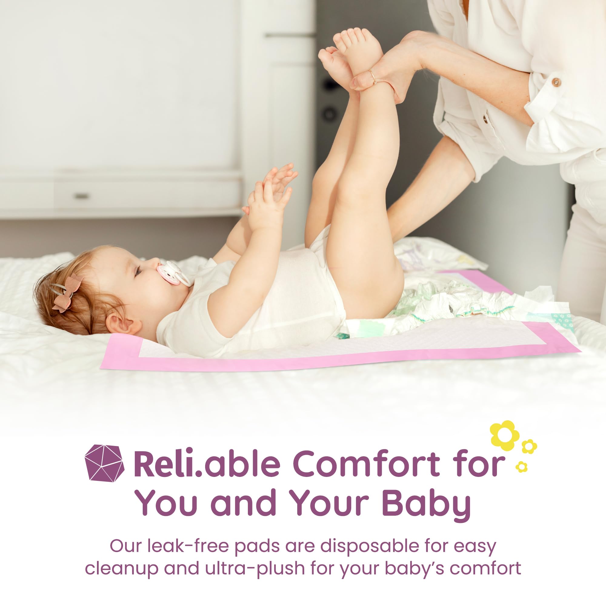 Reli disposable pads waterproof backing providing reliable surface protection