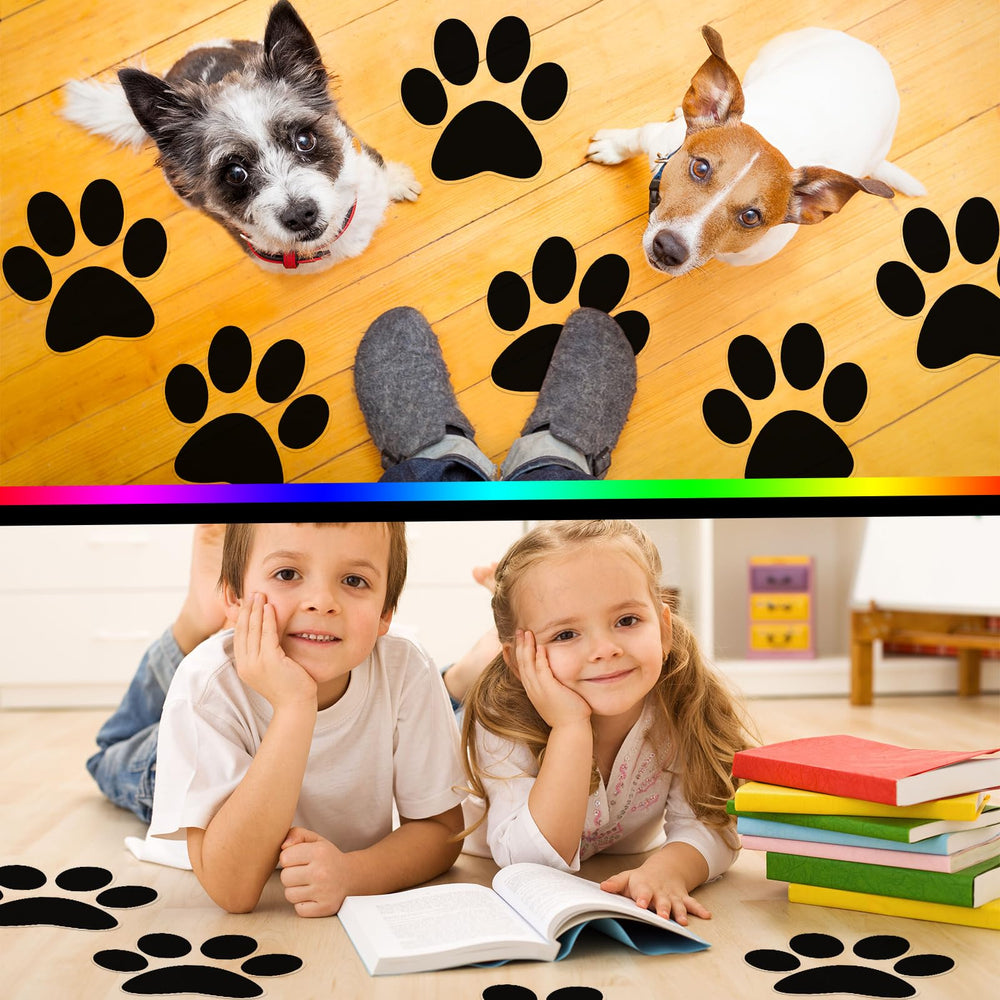 ReliThick paw print wall decal adding cute ambiance to living spaces.