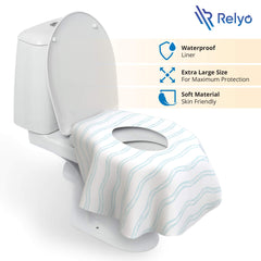 Relyo waterproof liner provides skin friendly protection on public restrooms