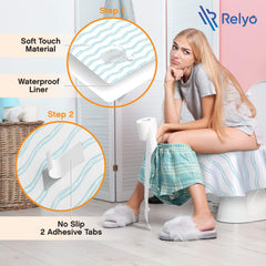Relyo disposable covers with adhesive strips prevent slips during use