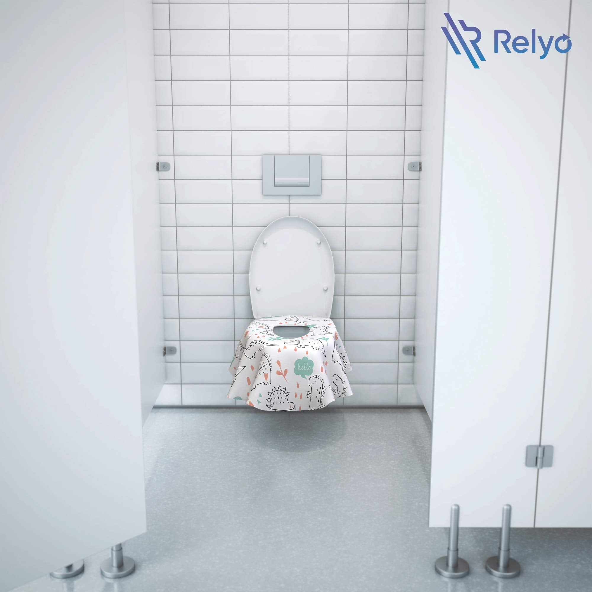 Relyo mess-free disposal makes cleanup quick after use in public restrooms.