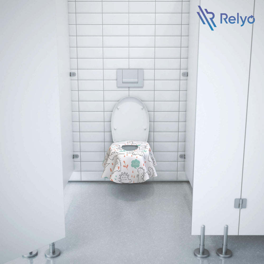 Relyo mess-free disposal makes cleanup quick after use in public restrooms.
