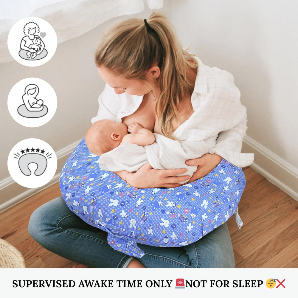 RELY+ nursing pillow dual-zippers enable easy removal and filling