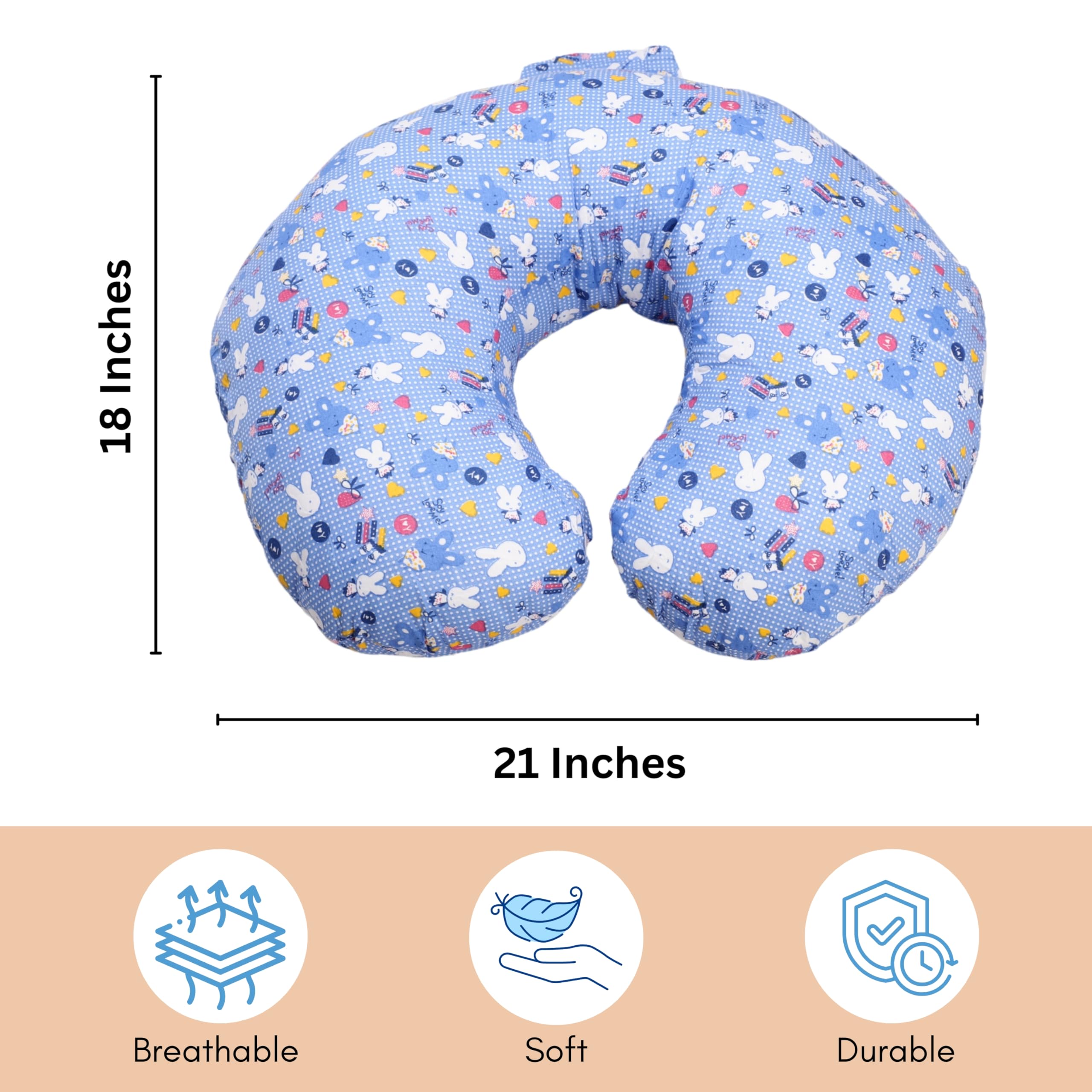 RELY+ pillow inner polyester fill offers supportive structure for longer feeds