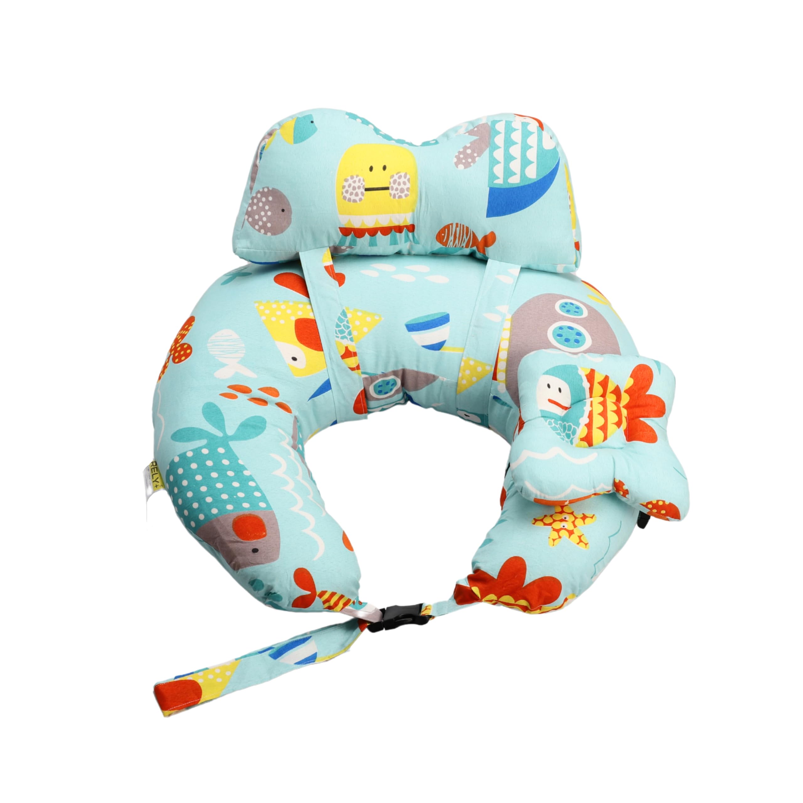 RELY+ Original Nursing Pillow machine-washable cover in action for easy cleaning