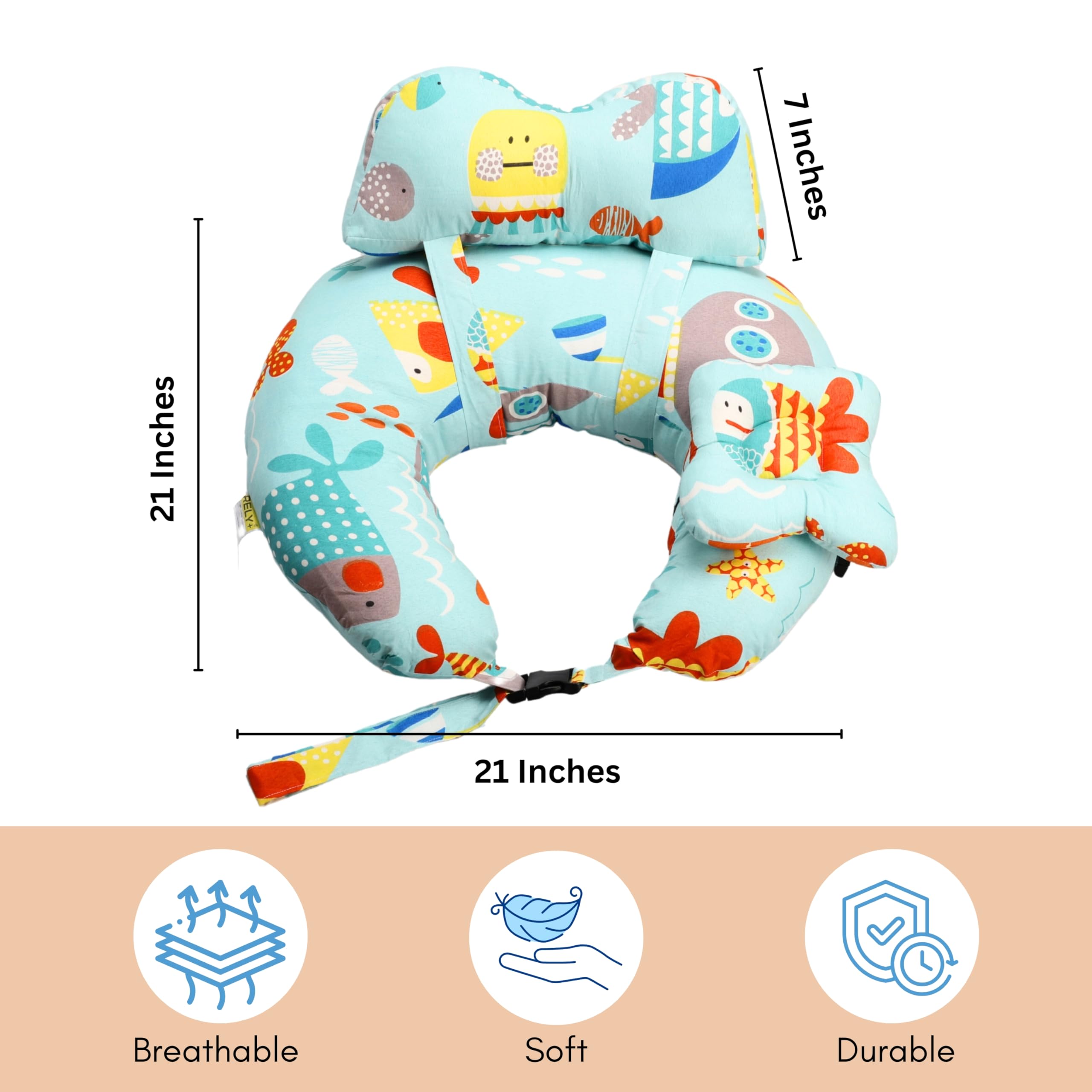 RELY+ Original Nursing Pillow skin-friendly cotton material ideal for delicate skin