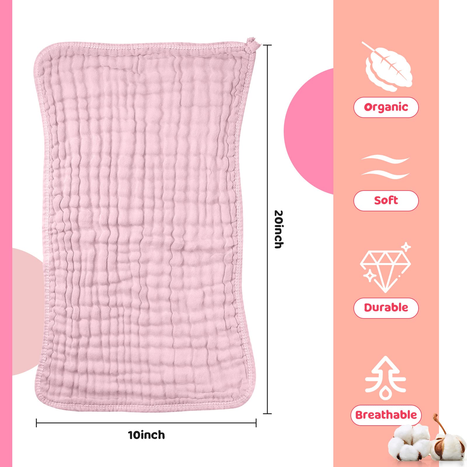 Remagr six-layer cotton gauze close-up highlighting absorbent fabric.