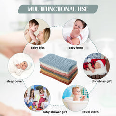 Remagr baby care cloth used as diaper or drool cloth with soft folds for gentle contact.