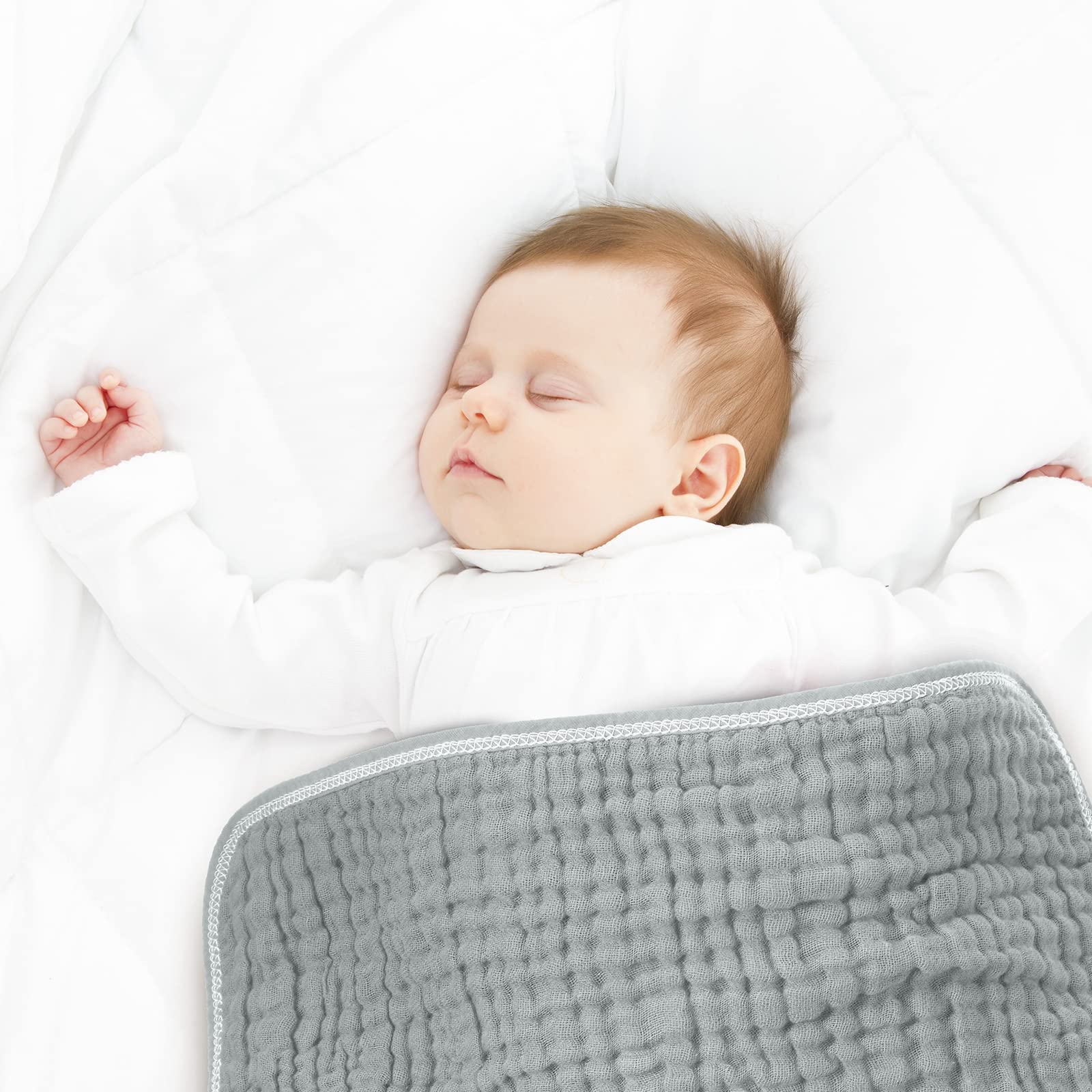 Remagr baby washcloths muslin 8-pack ready for use