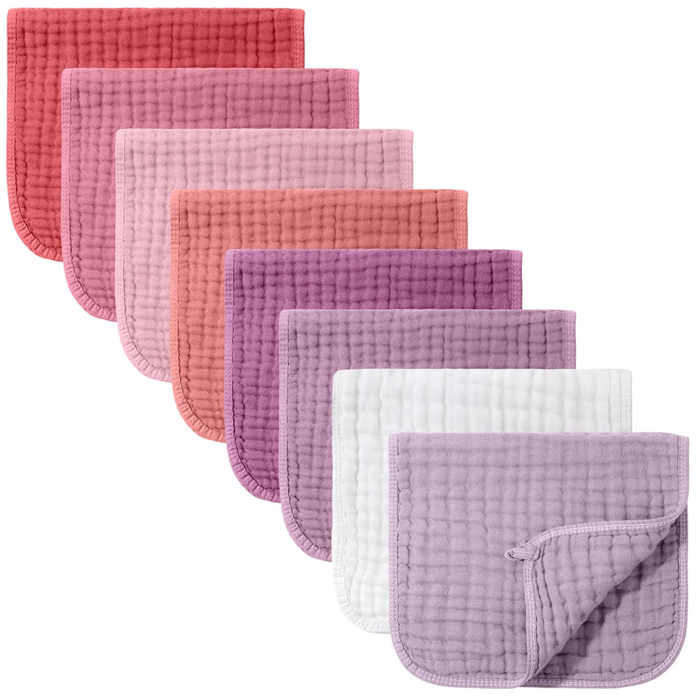 Remagr burp cloths with six-layer absorbent cotton close-up for quick cleanup