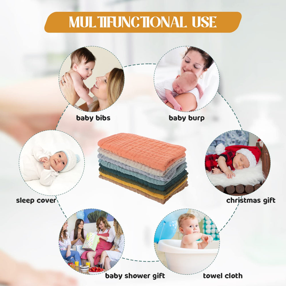 Remagr burp cloth doubles as washcloth or drool cloth for babies