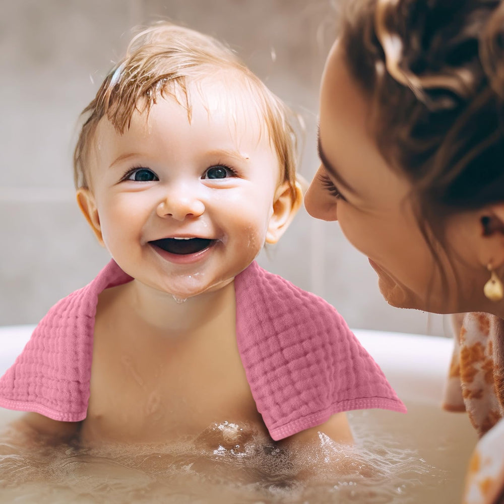 Remagr burp cloths are machine washable and quick-drying for busy days