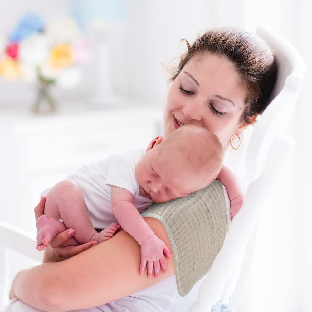 Remagr burp cloths soft cotton edges for gentle touch