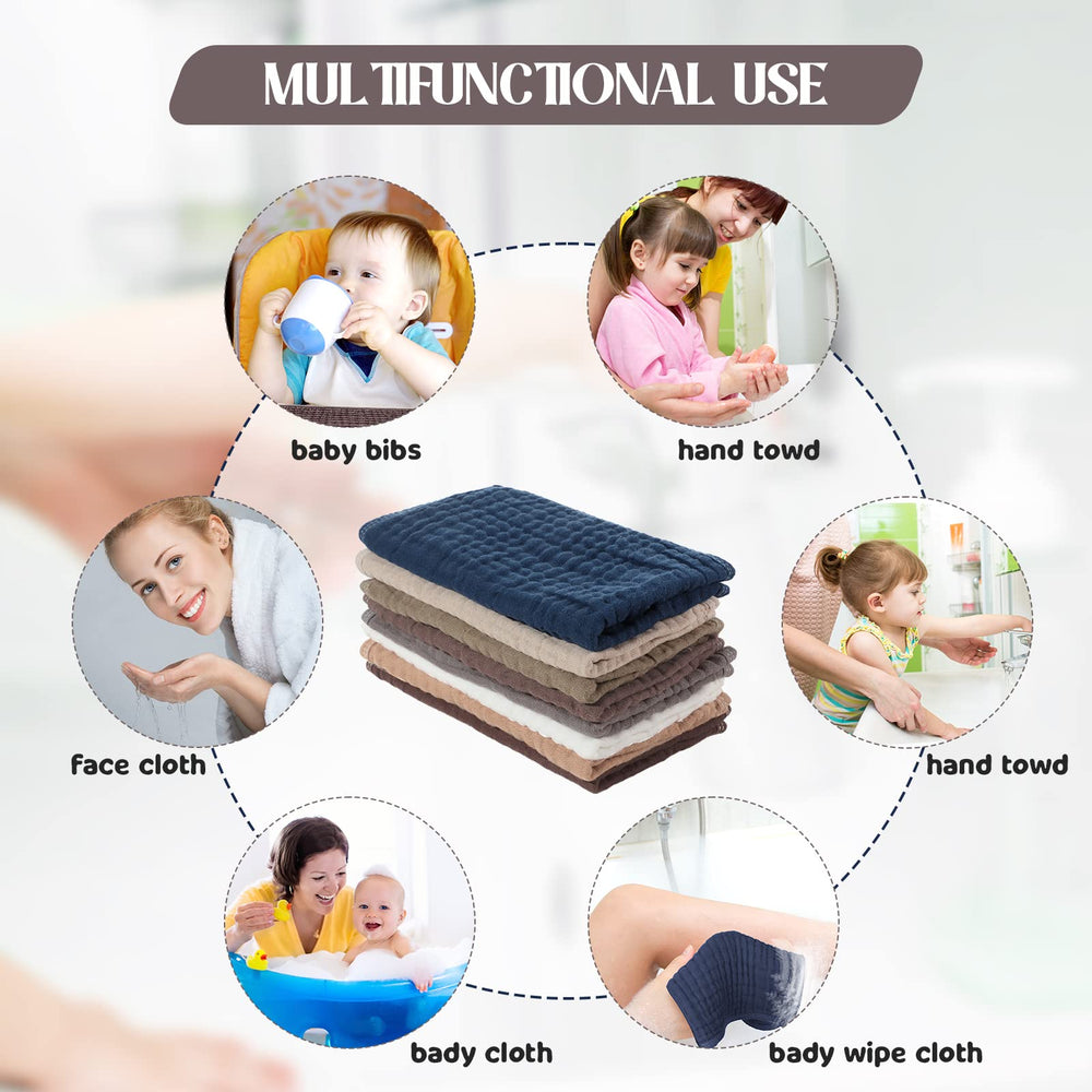 Remagr colorful burp cloths absorbent and practical for messes