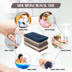 Remagr colorful burp cloths absorbent and practical for messes