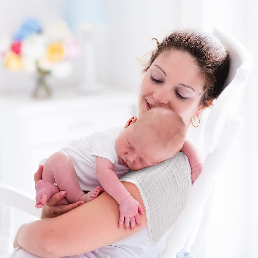 Remagr versatile burp cloths serve as washcloths, diapers, and drool cloths.