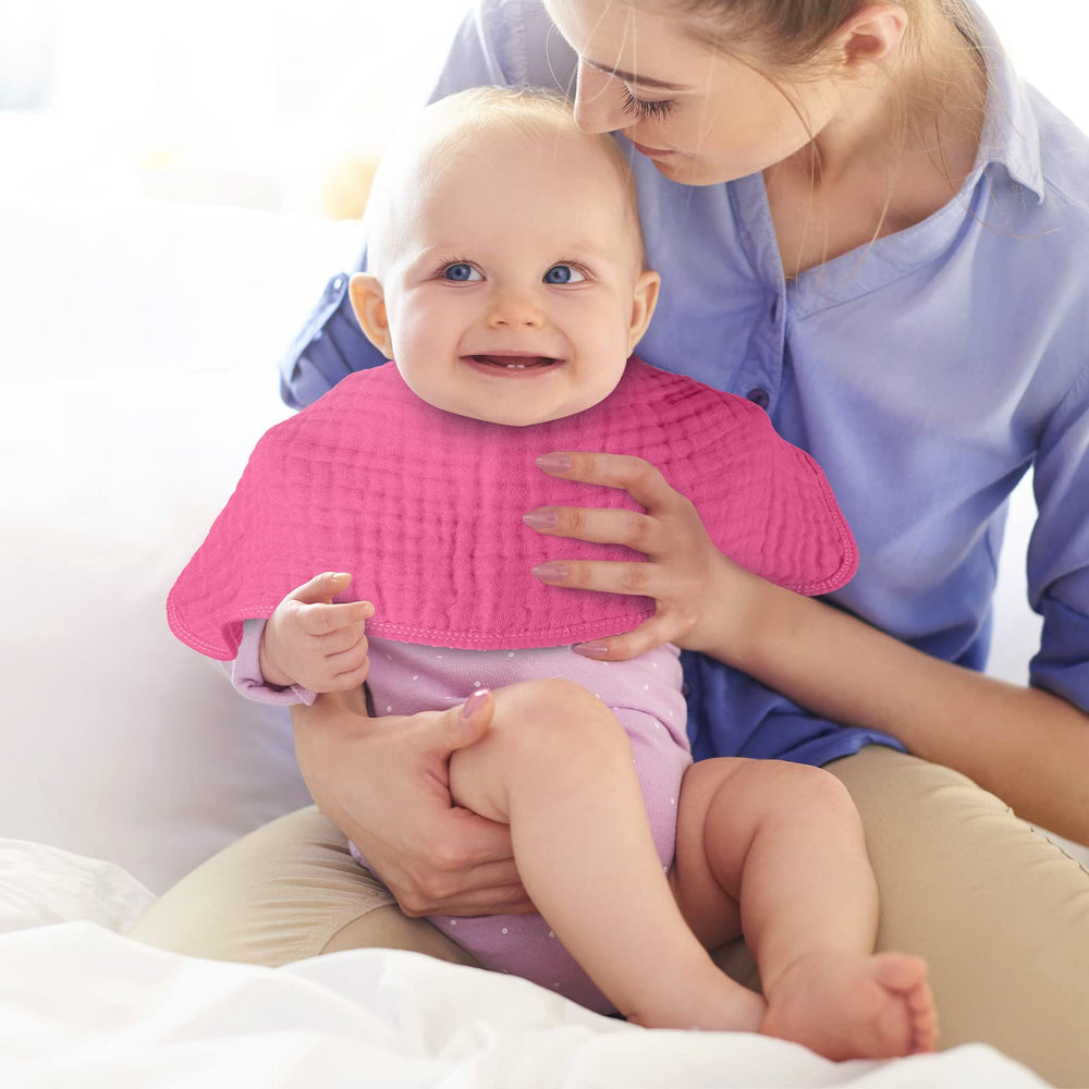 Remagr muslin burp cloths show easy care with machine wash and quick dry.