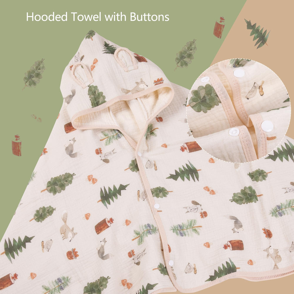 REMASS 25x51-inch towel fits toddlers 1–4 years for full coverage.