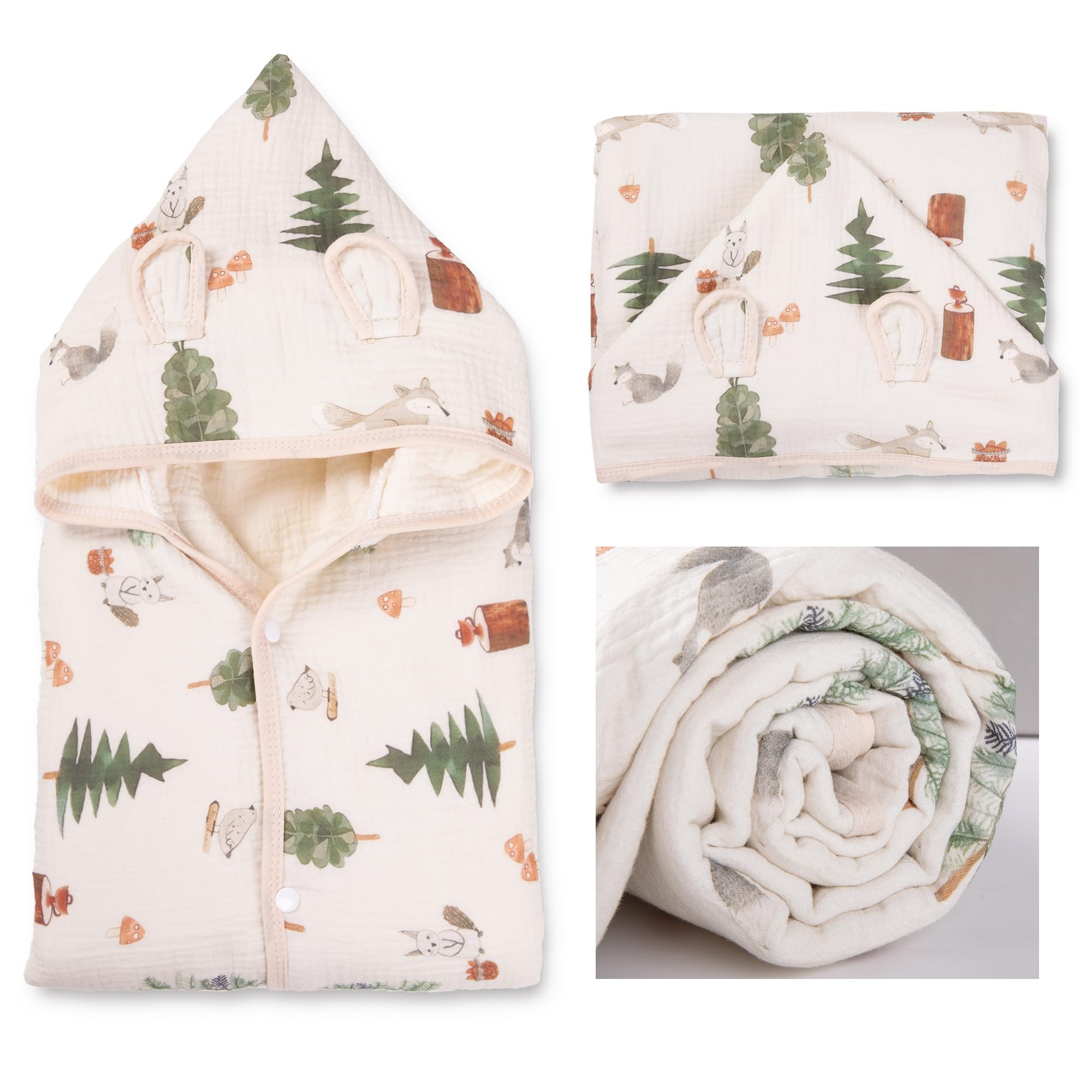 REMASS toddler hooded towel with corner pockets keeps kids securely wrapped after baths.