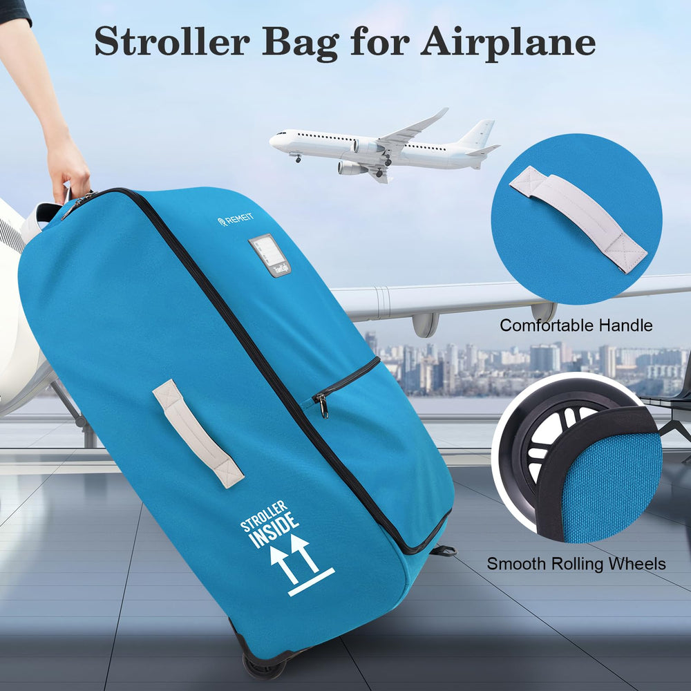 REMEIT stroller bag travel-ease features simplify airport-to-gate transitions.
