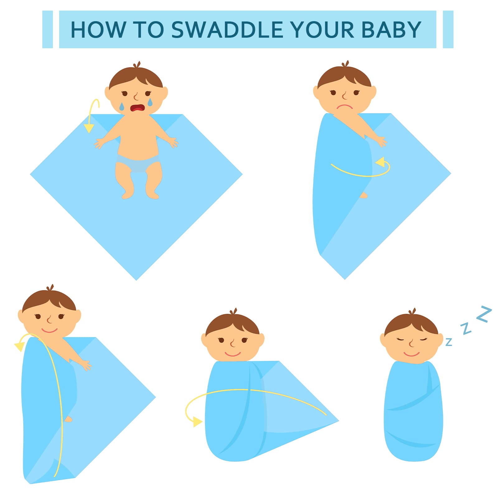 Remerry swaddle blanket with a smooth surface for easy wrapping.