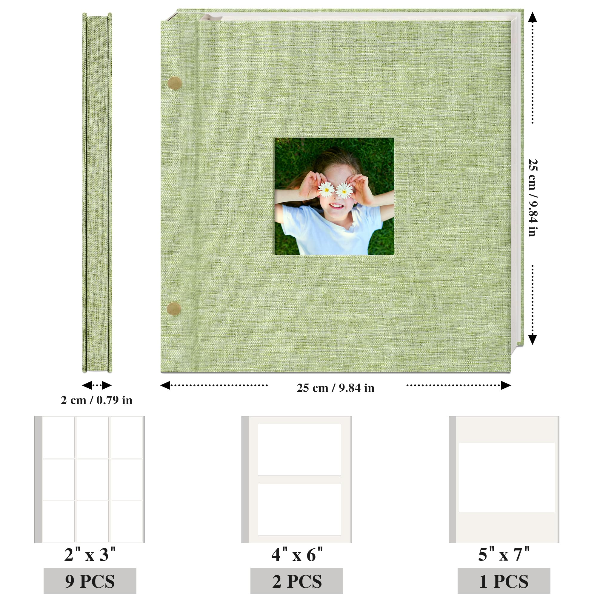 Remowith brass screw binding prevents rust and allows easy page removal.