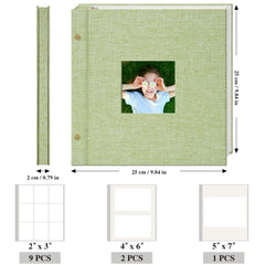 Remowith brass screw binding prevents rust and allows easy page removal.