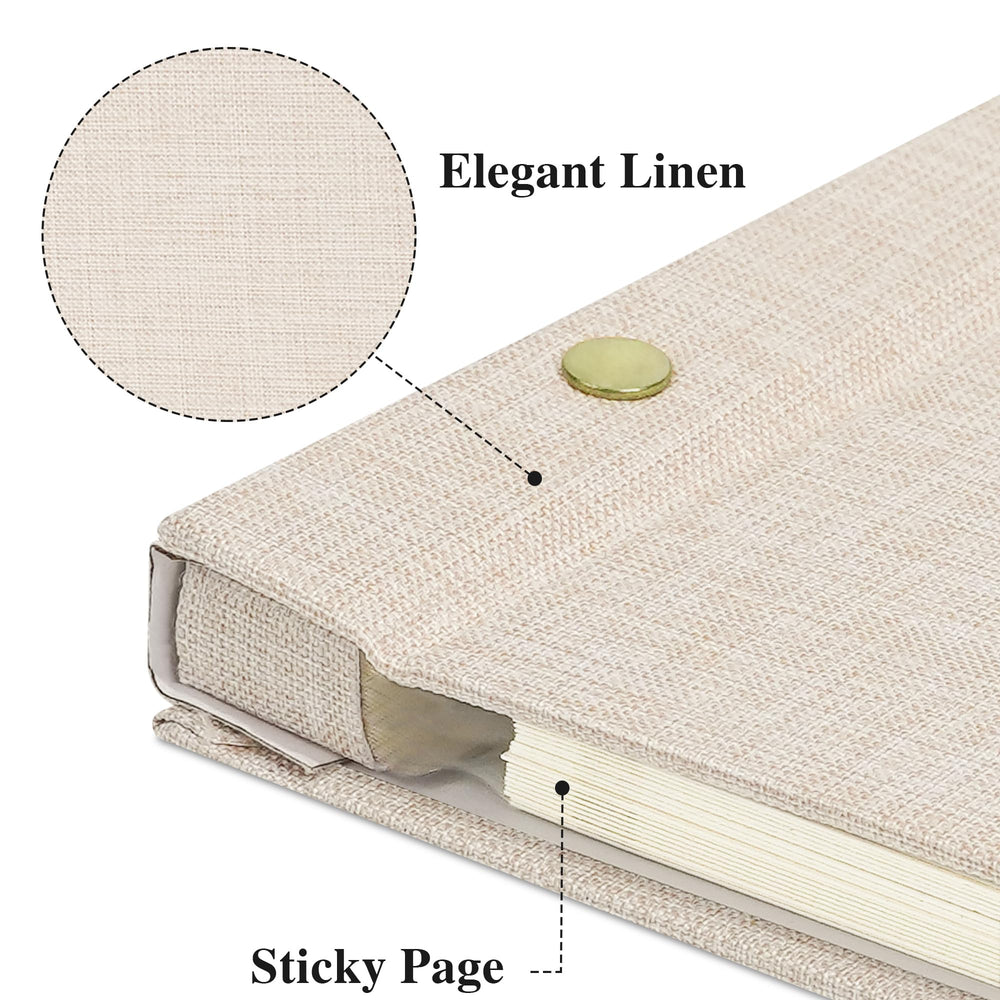 Remowith linen cover closeup highlighting textured elegance for keepsakes