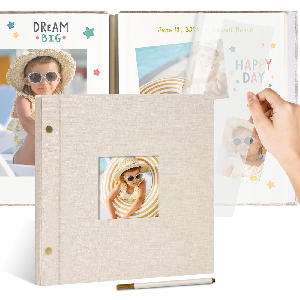 Remowith photo album window on cover showcasing a personalized memory for quick identity