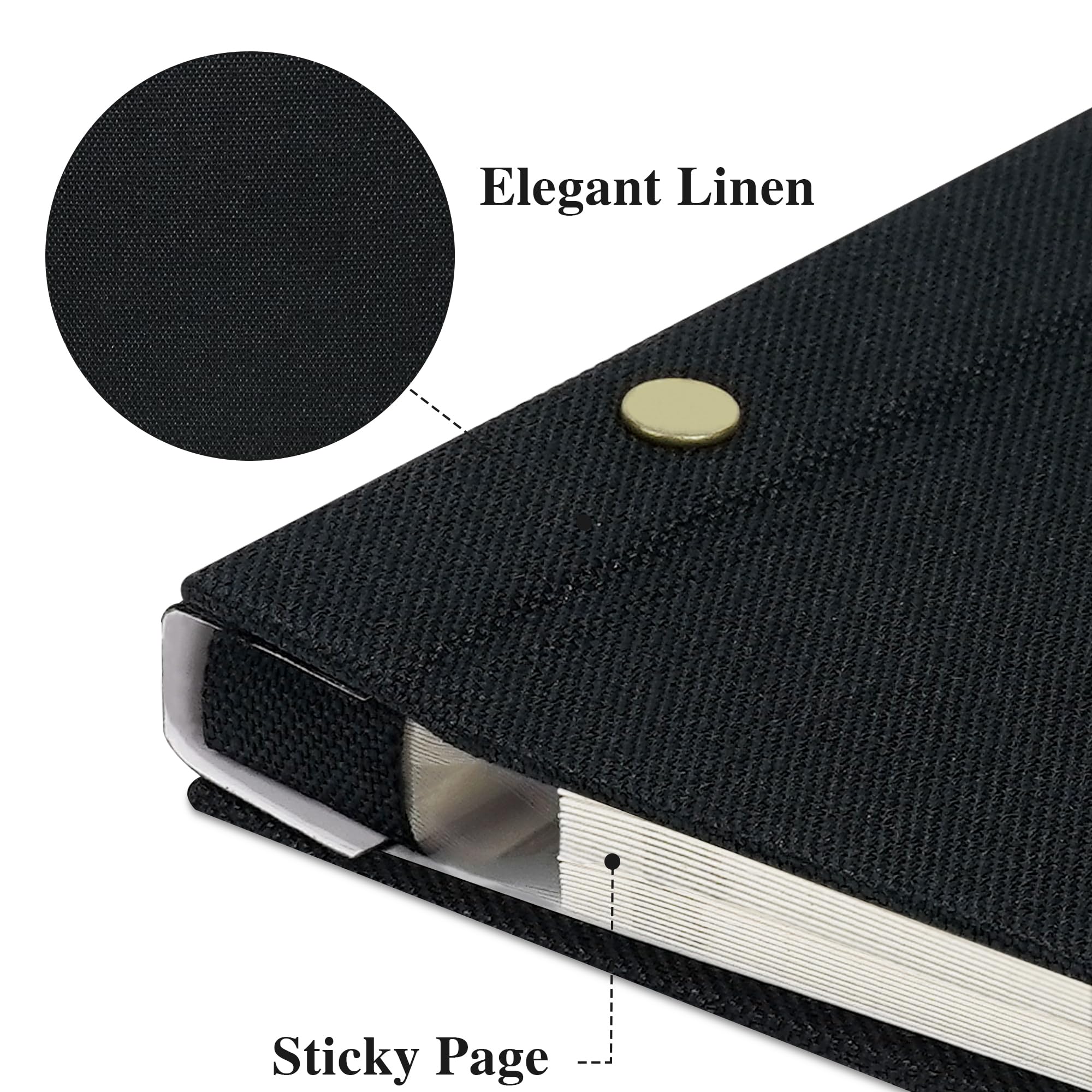 Remowith self-adhesive pages keep photos flat and secure over years.
