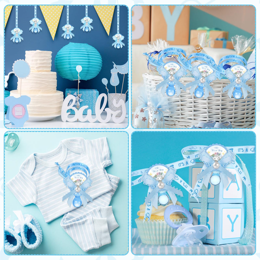 Remuuly blue pacifier necklace for guests, a sweet party favor option
