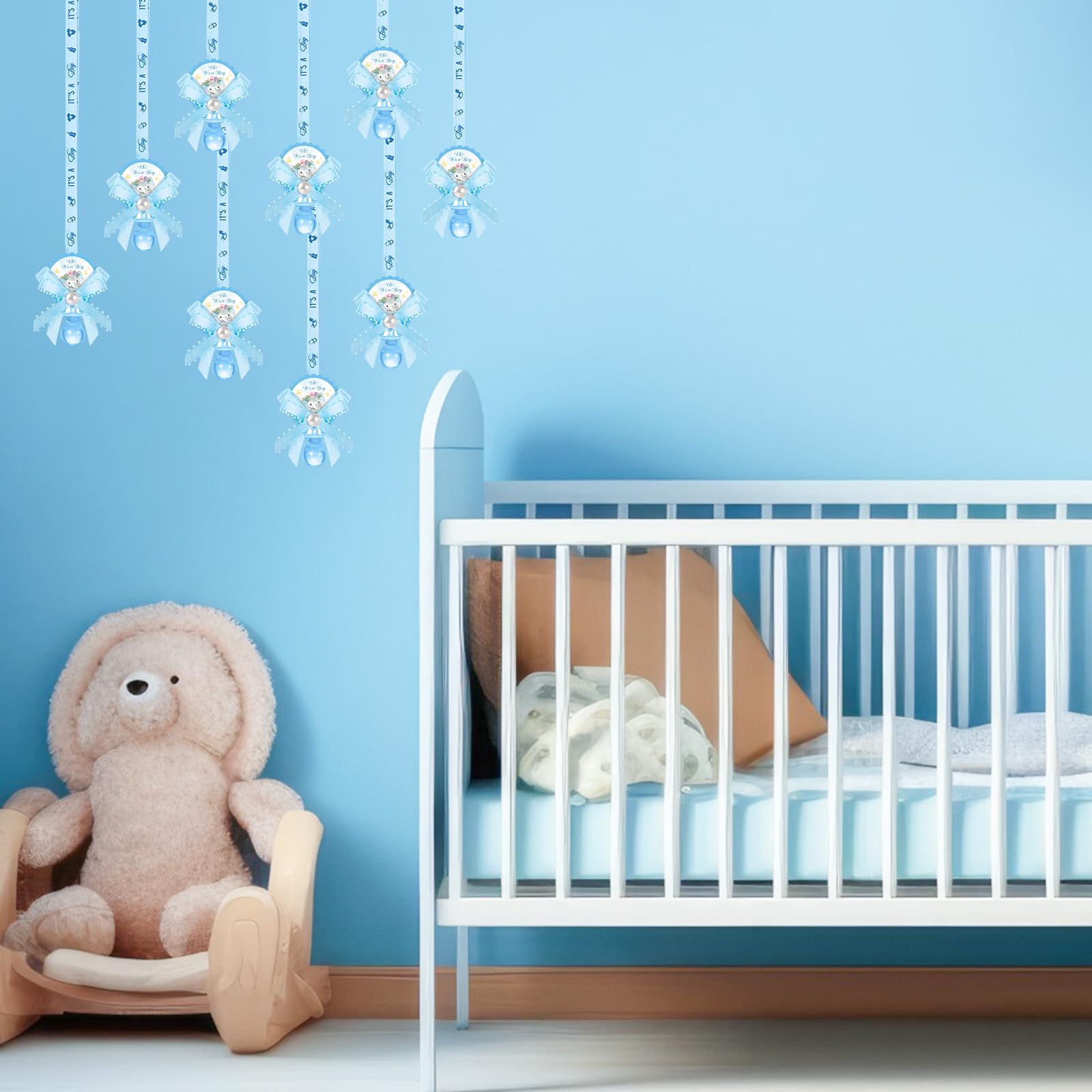 Remuuly elephant blue pacifier necklace gift idea, great for sharing at gatherings