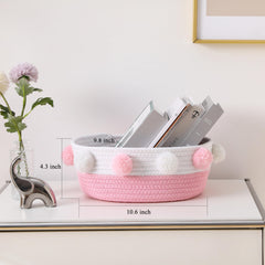 RengaoRise cotton rope basket texture shows thick weave for durable use