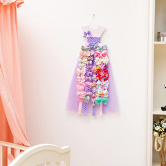 RengaoRise hanging bow organizer on hook for easy nightly prep.