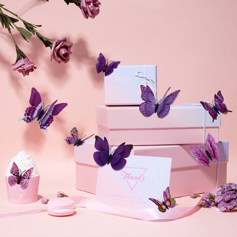 RENUIS butterfly wall decal DIY banner for celebrations and photo backdrops